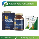 Nutraxin B Vitamin Complex+Galeno Vital 2'li Saşe Hediyeli